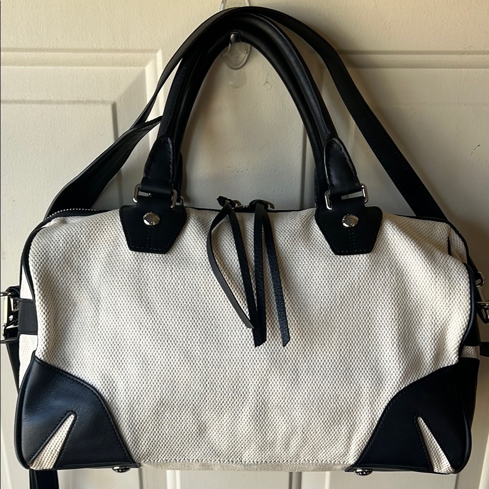 rag & bone natural canvas flight satchel